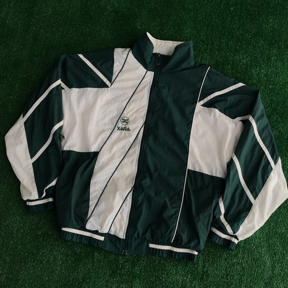 True 90s Vintage Xara Soccer Windbreaker Jacket